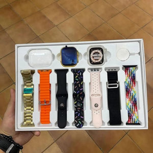 I20 Ultra Max Suit Smart Watch 10 In 1 Box|2.3inch Large Screen With 7 Strips|Smartwatch With Airpords2