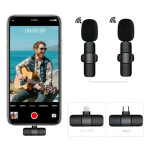 K8 Wireless Lavalier Microphone| Noise-canceling Clip-on Collar Mic For Android Smartphones|Ideal For Vlogging, Interviews, And Content Creation
